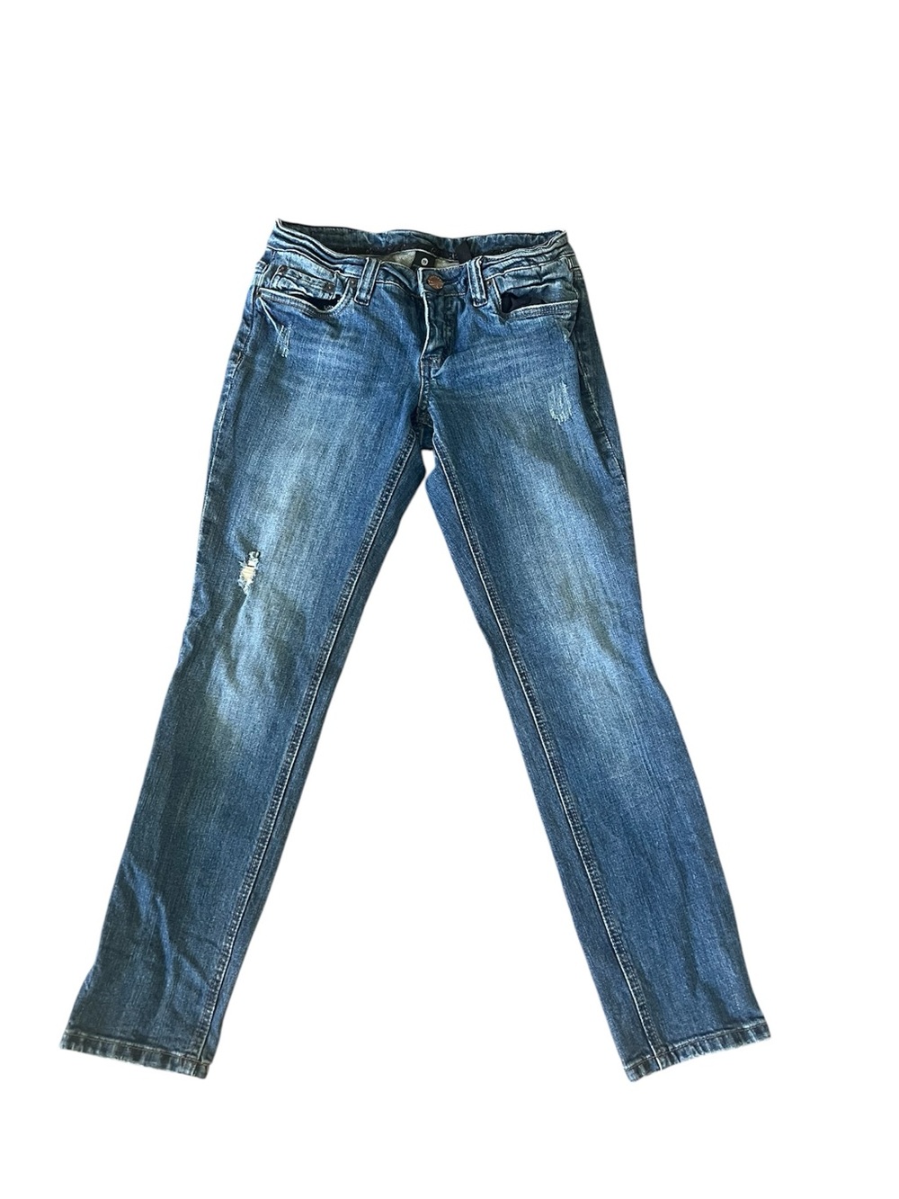 refuge Women's Skinny Jeans in Blue Wash